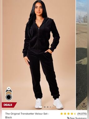 Fashion Nova-The Original Trendsetter Velour Set
